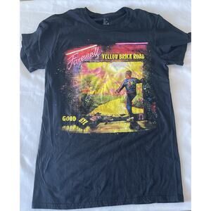 2019 Elton John Farewell Yellow Brick Road Official Tour T-Shirt Sz Small Black